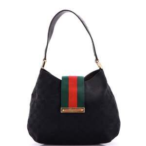 Gucci New Ladies Web Hobo Gg Canvas #238991G10B